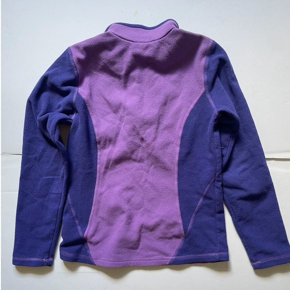 North Face Glacier Purple Two-Tone Fleece Half-Zip Pullover • Size M (10/12) 🗣 - Picture 3 of 3